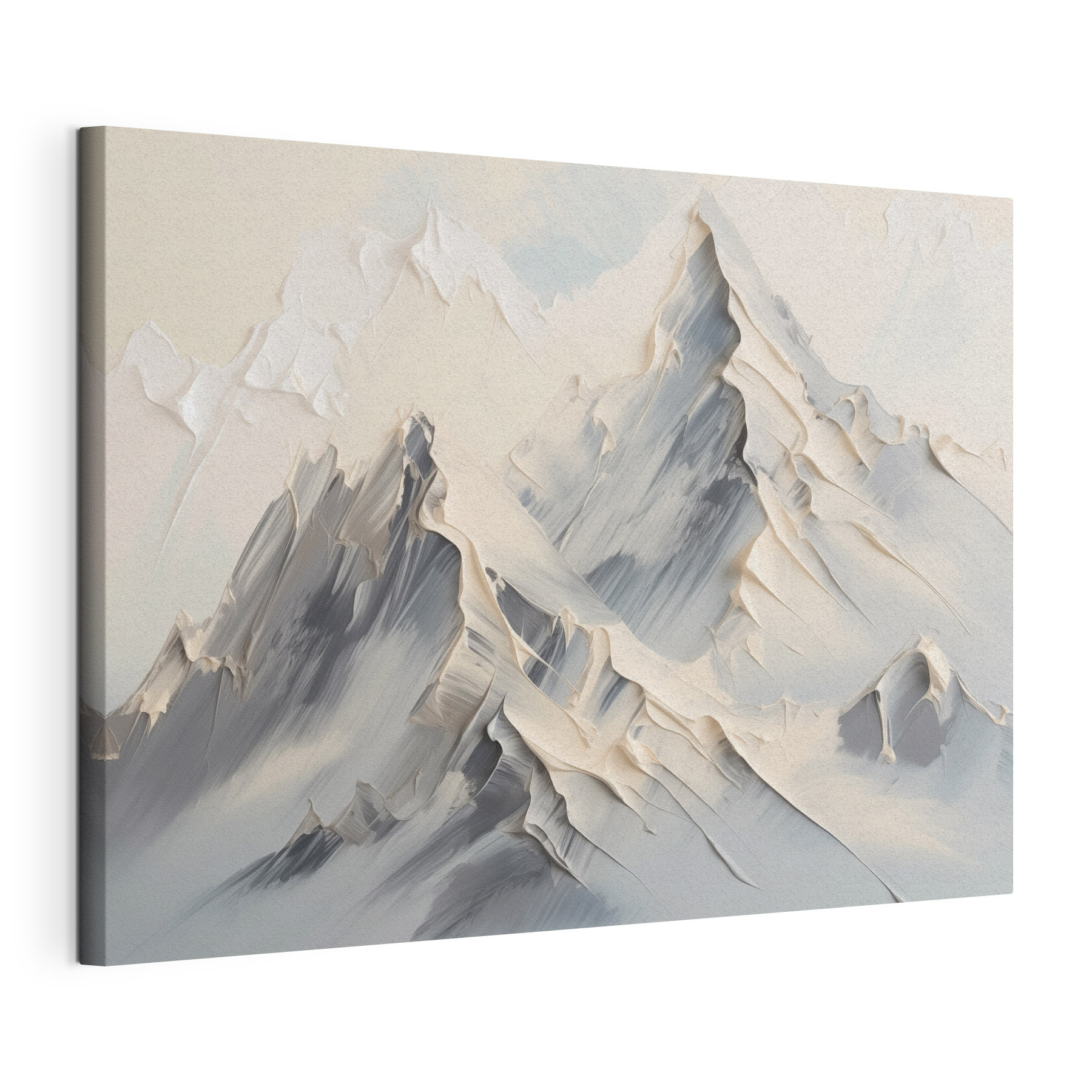 Painting of a mountain range