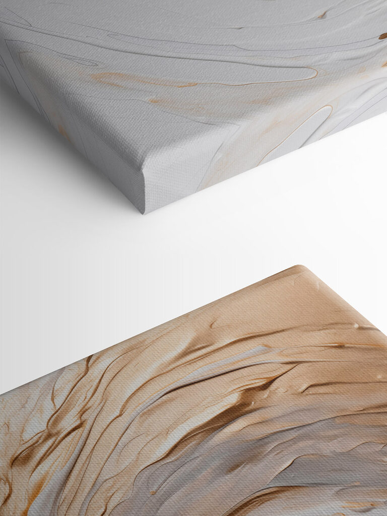 Swirling waves of creamy texture