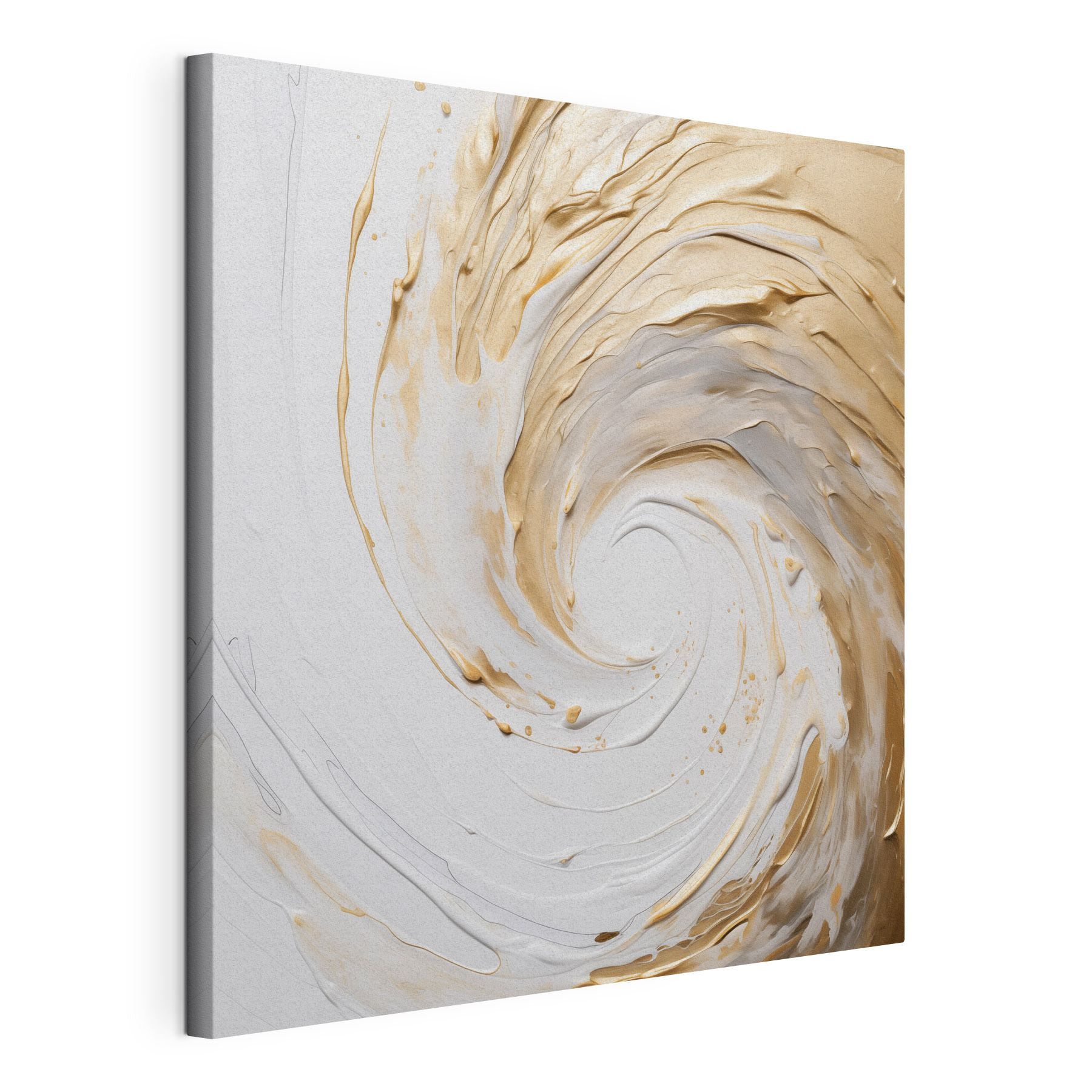 Swirling waves of creamy texture