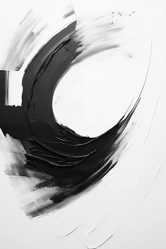 Black and white painting Black and white painting