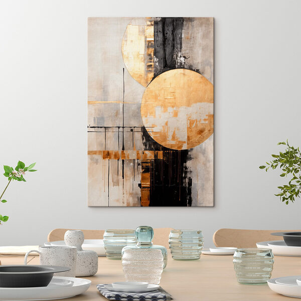 Painting of circles and lines