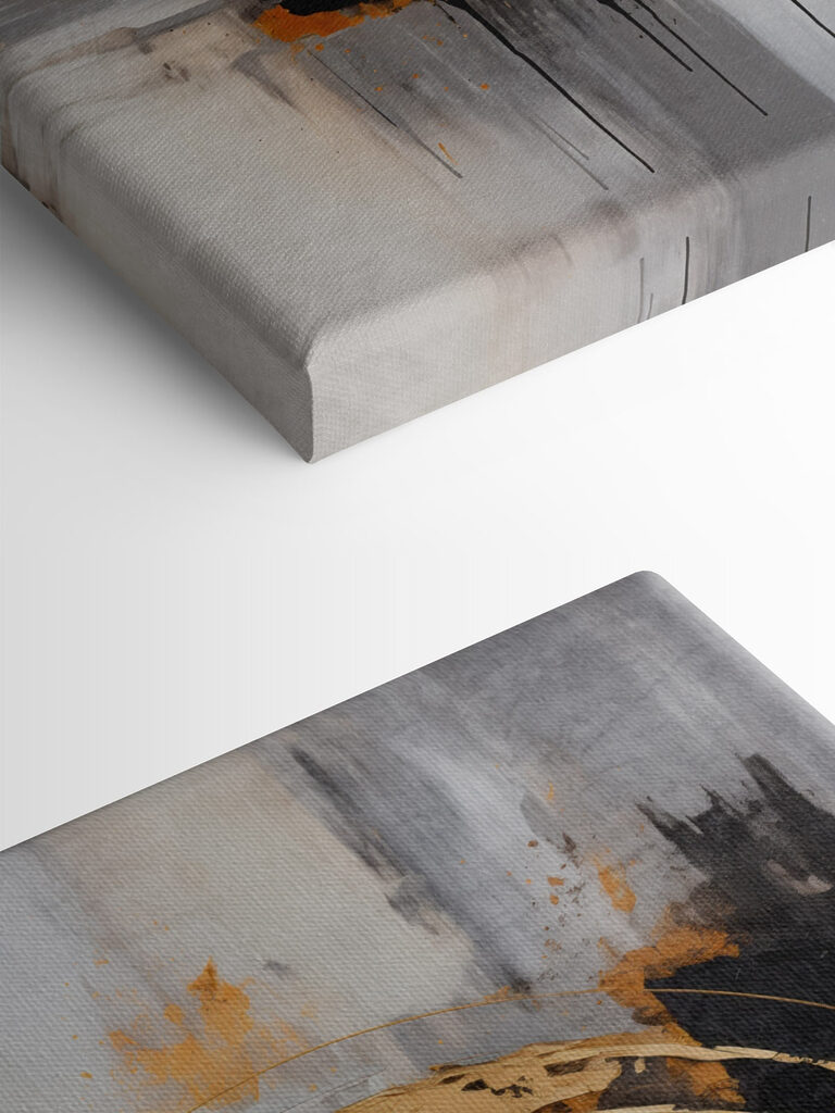 Abstract circular design in earthy tones