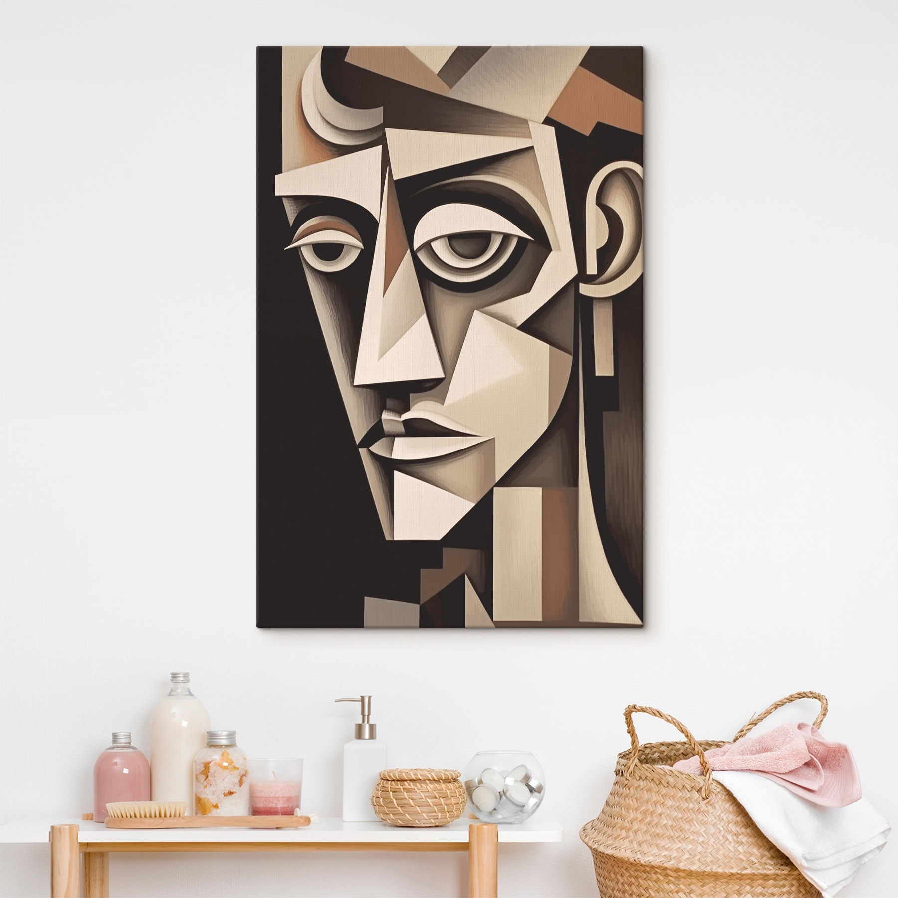 Painting of a man's face