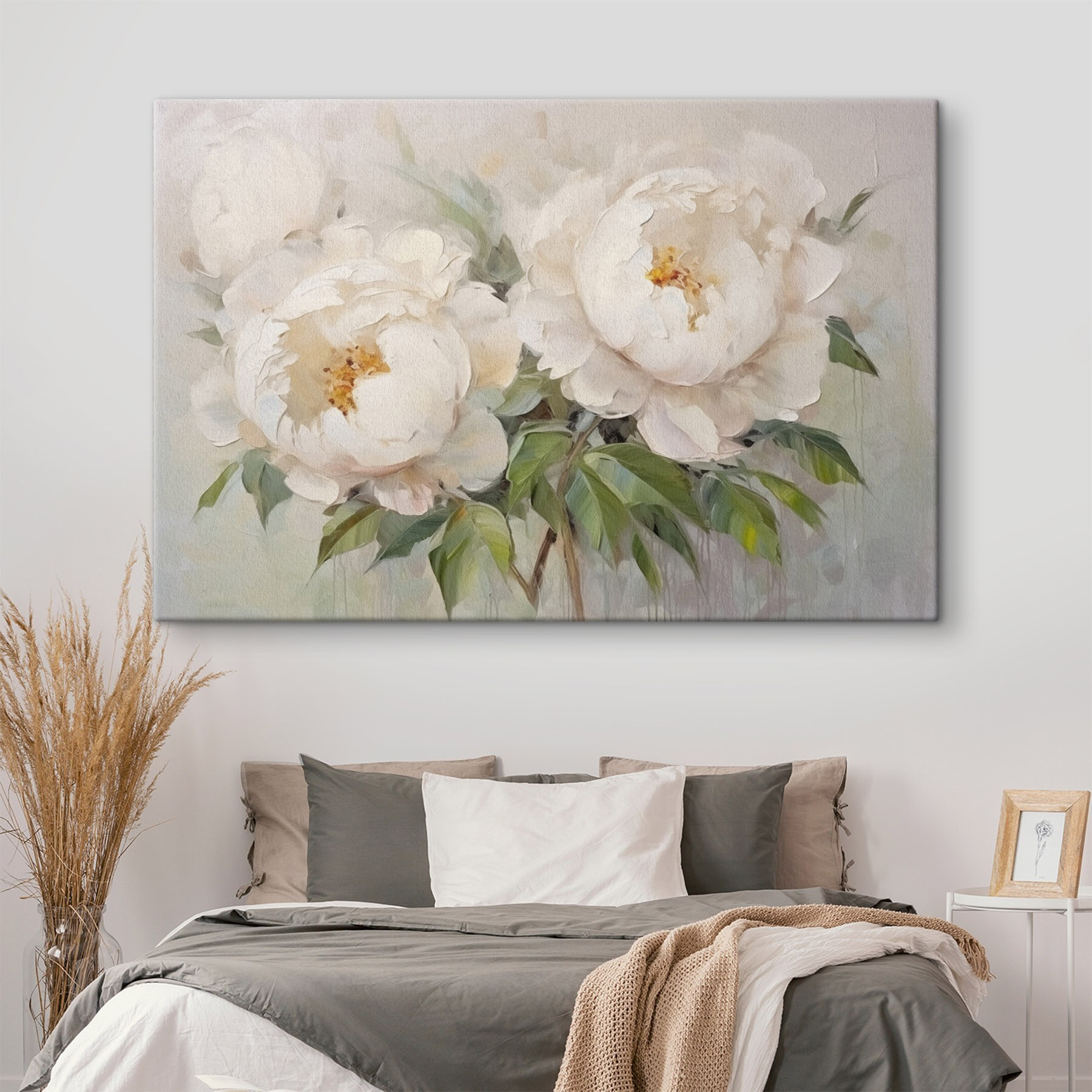 Painting of white flowers