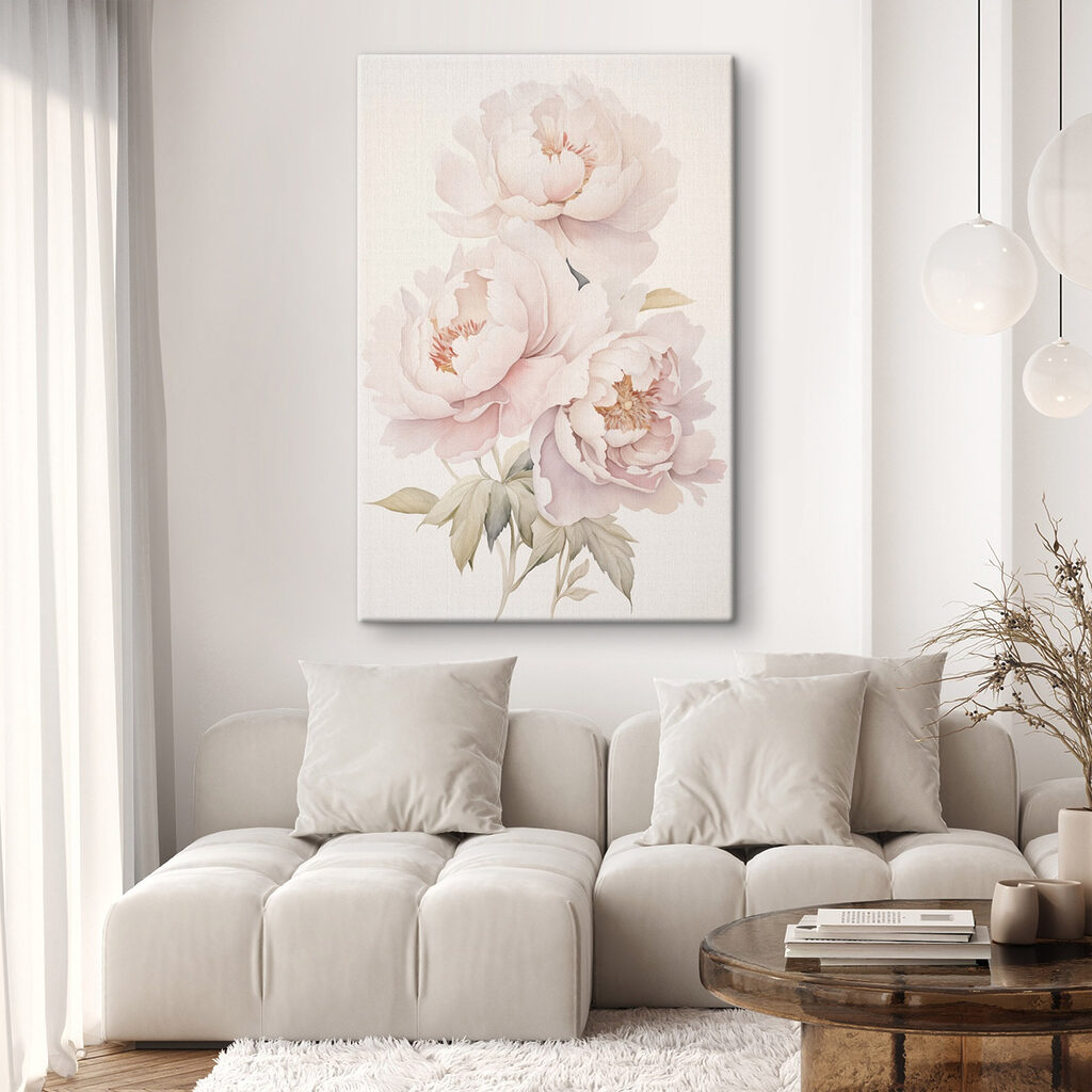 Delicate blooms in soft hues