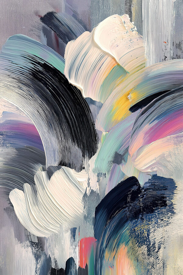 Dynamic brush strokes in vibrant colors Dynamic brush strokes in vibrant colors