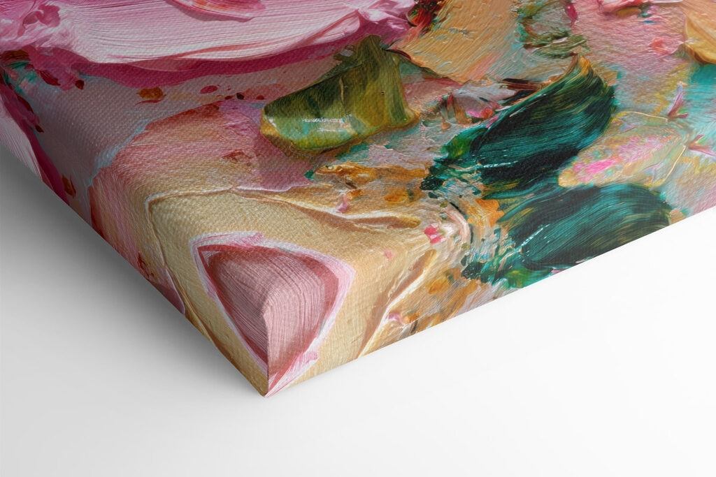 - Vibrant pink petals in soft hues