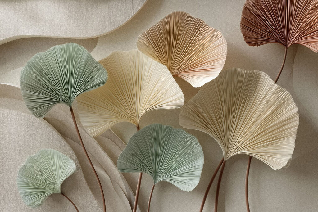 Group of colorful leaves