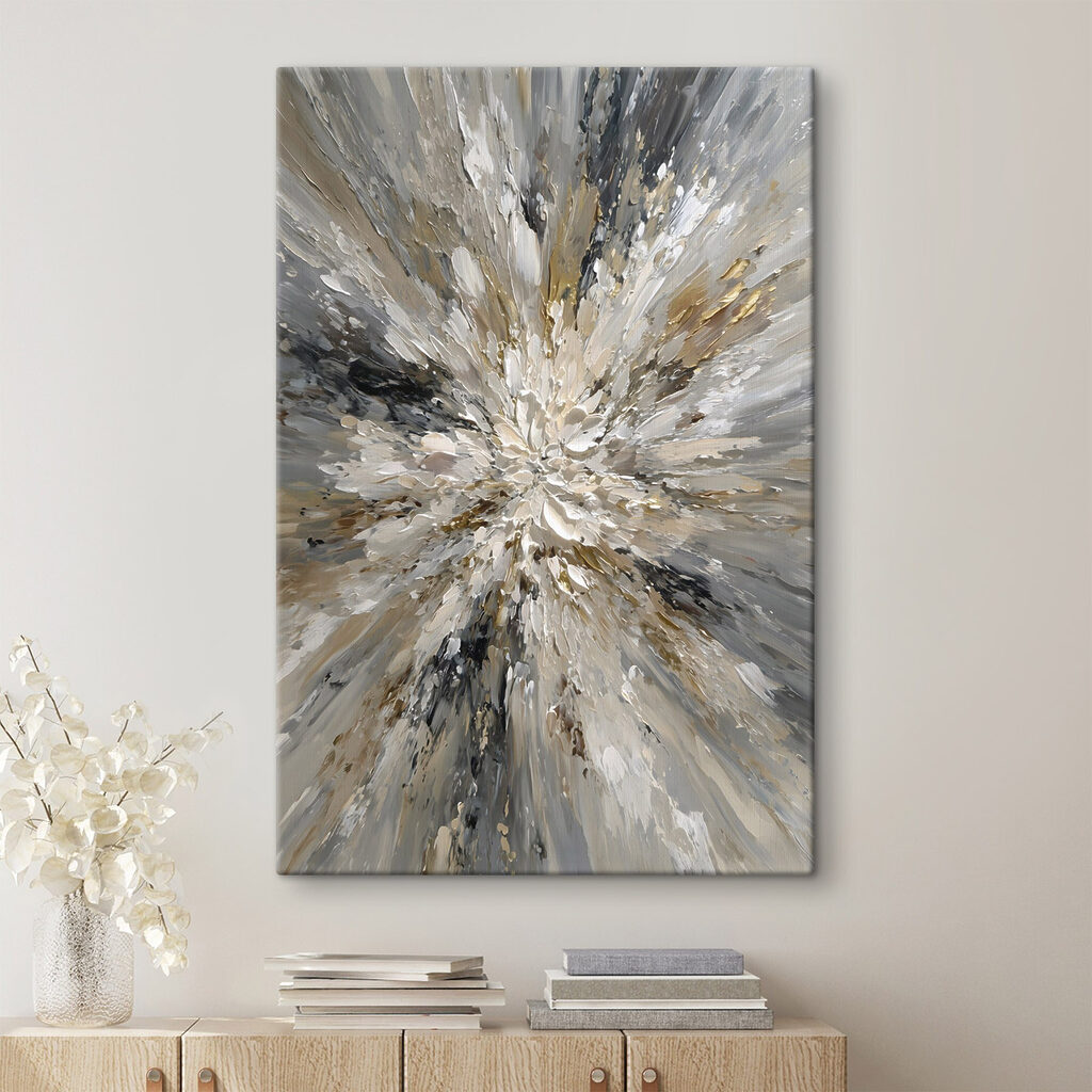 Dynamic splash of soft colors