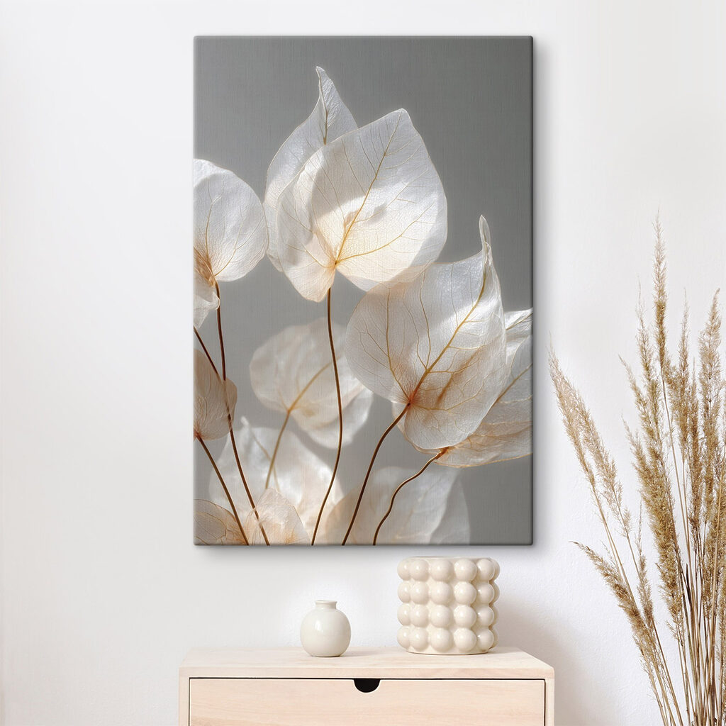 Delicate leaves in soft light