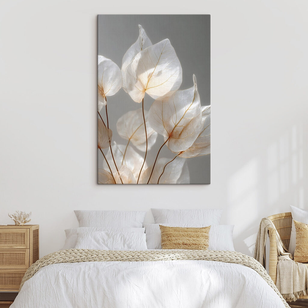Delicate leaves in soft light