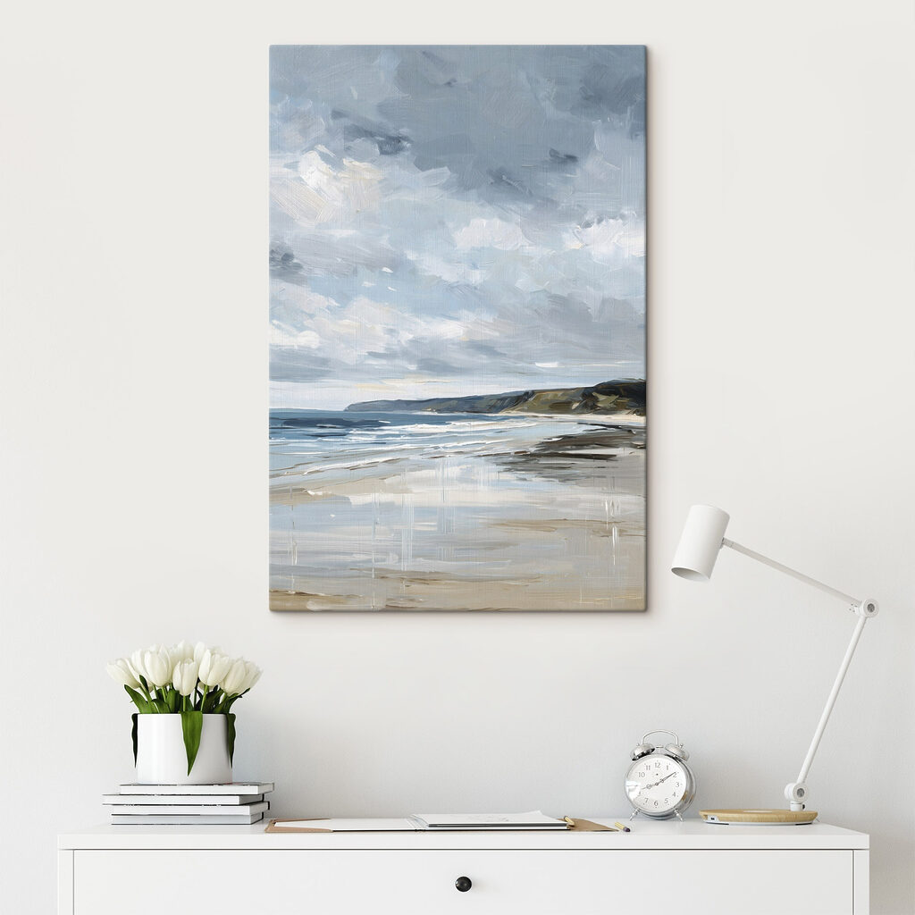 Beach with a body of water and hills Beach with a body of water and hills