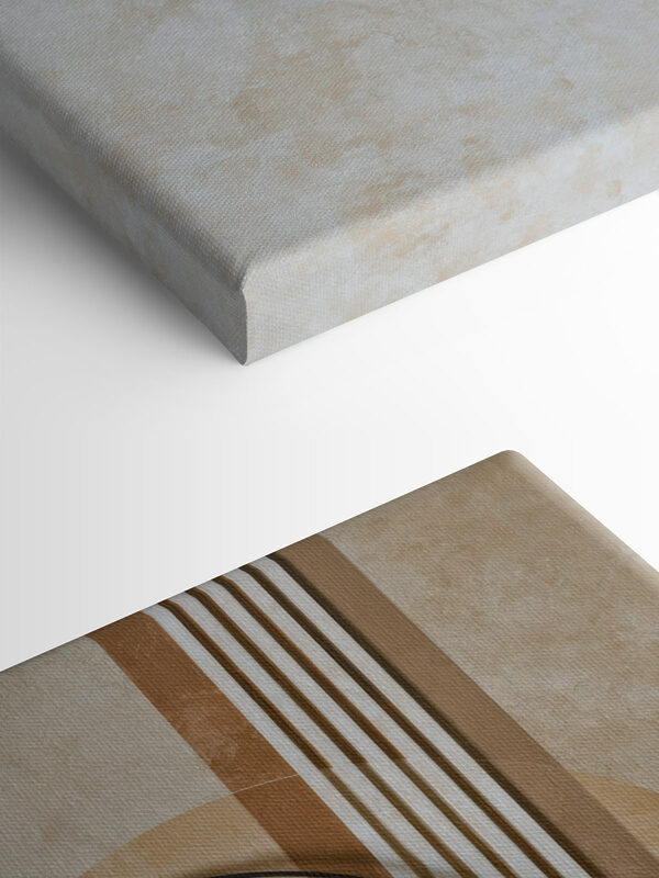 - Abstract shapes in neutral colors