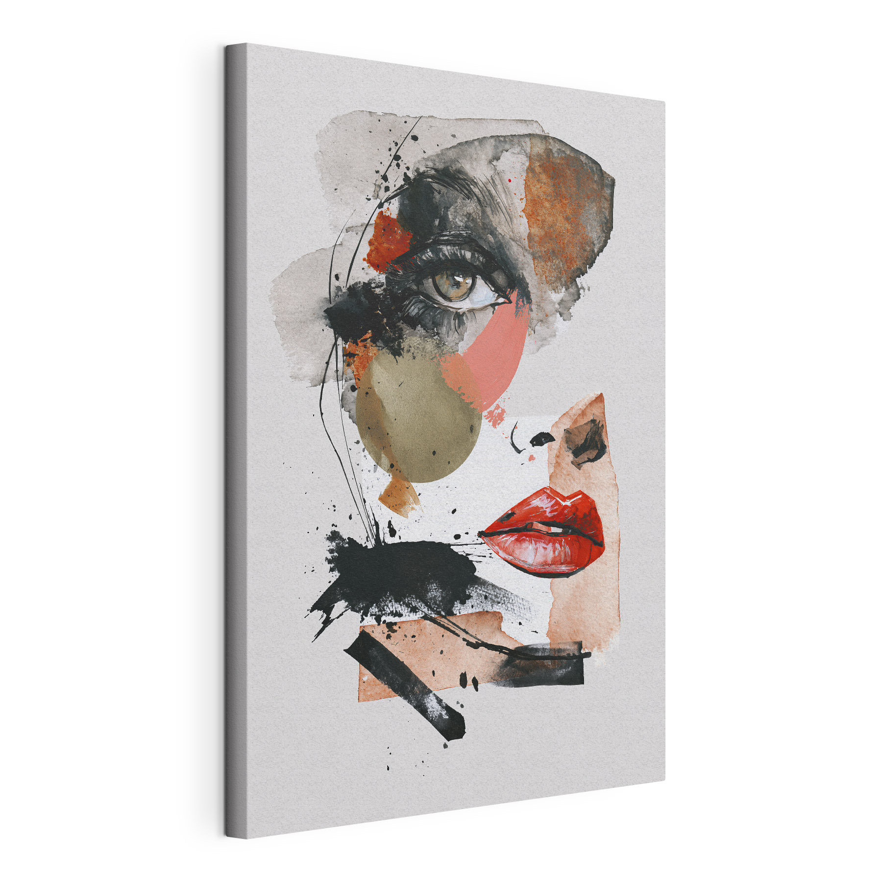 Painting of a woman's face Painting of a woman's face