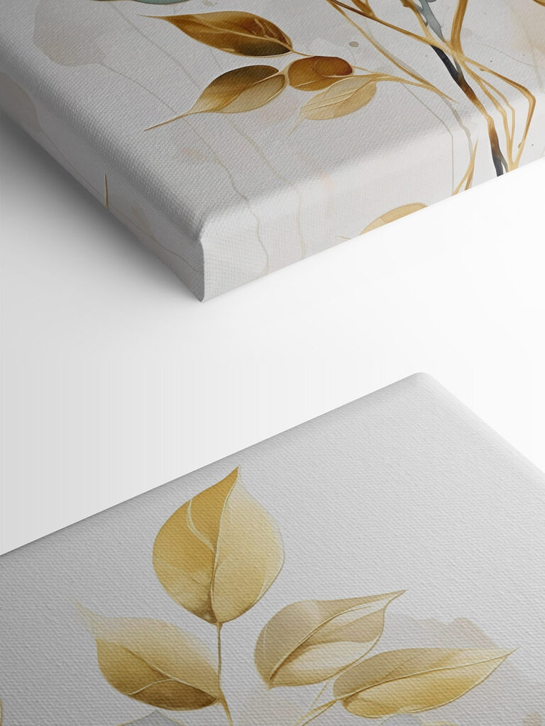 Painting of flowers and leaves Painting of flowers and leaves