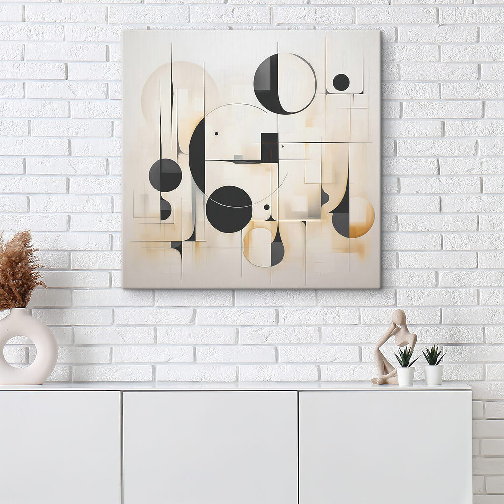 Black and white art piece