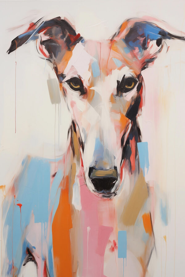 Painting of a dog Painting of a dog
