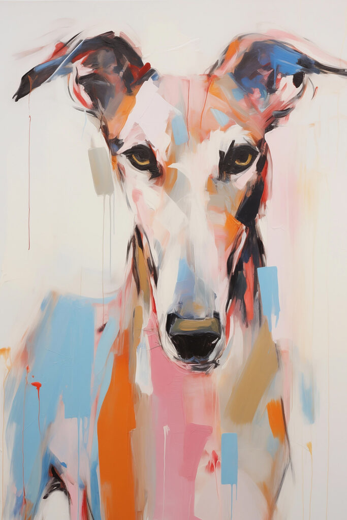 Painting of a dog Painting of a dog