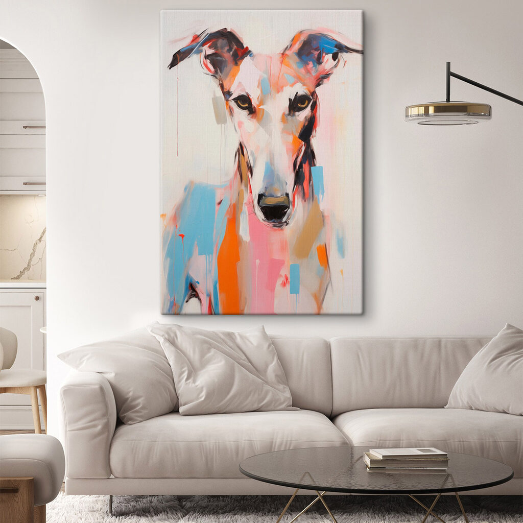 Painting of a dog Painting of a dog