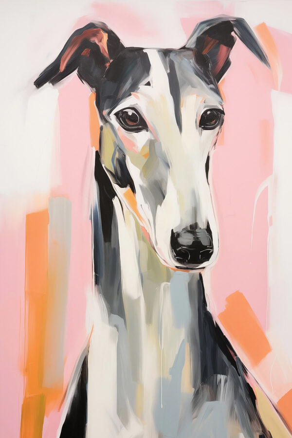 Painting of a dog