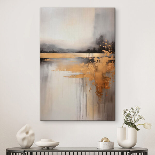 Serene landscape with artistic flair