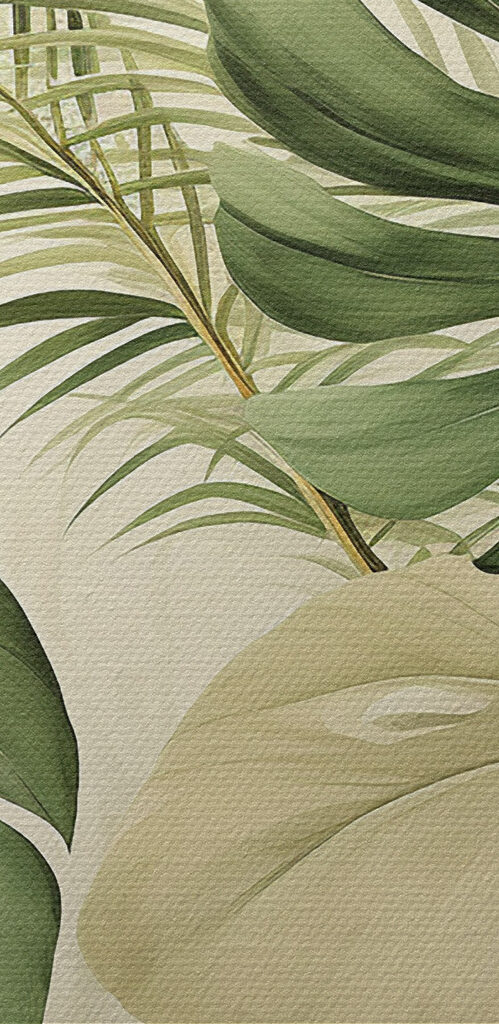 Lush greenery against a soft backdrop