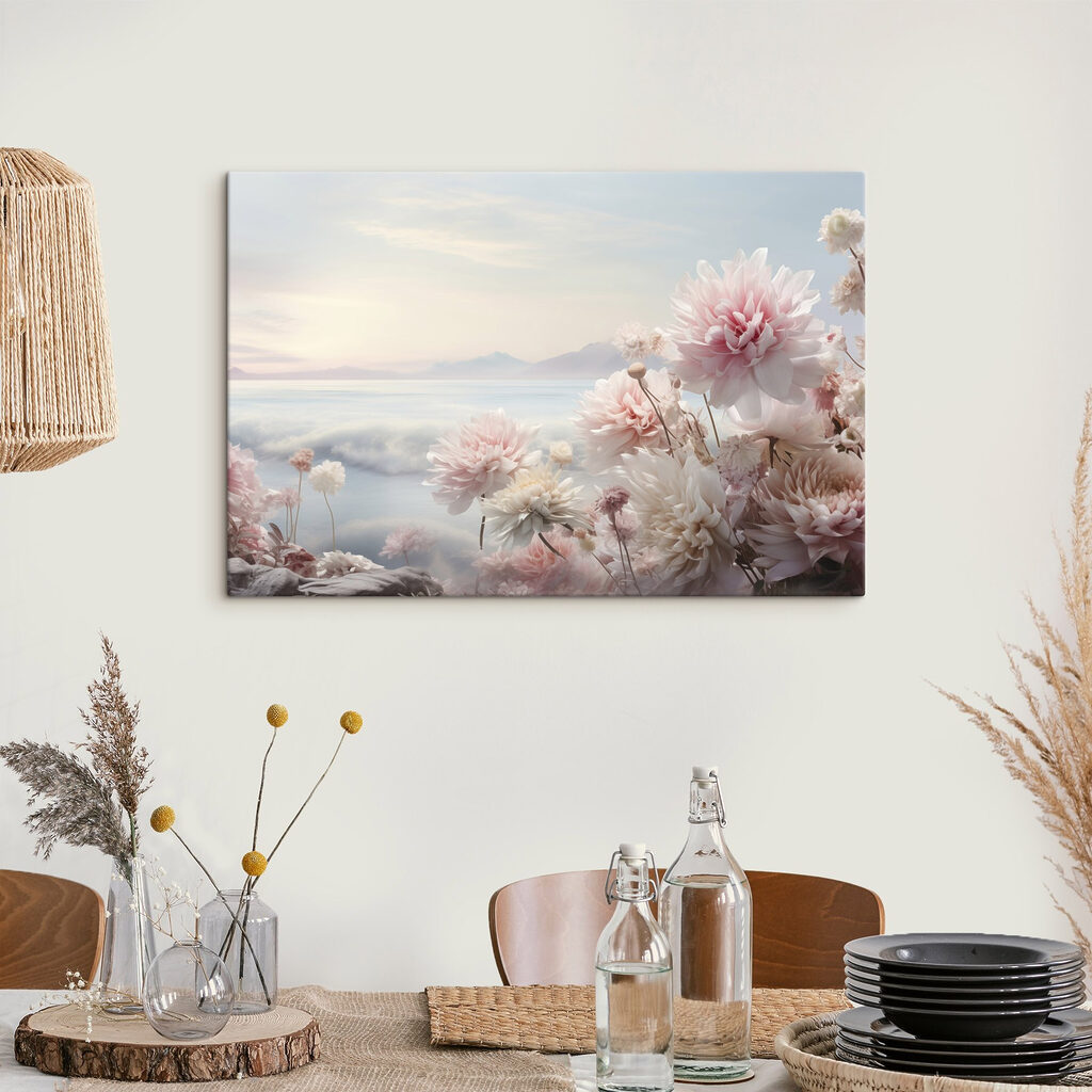Group of flowers on a cliff Group of flowers on a cliff