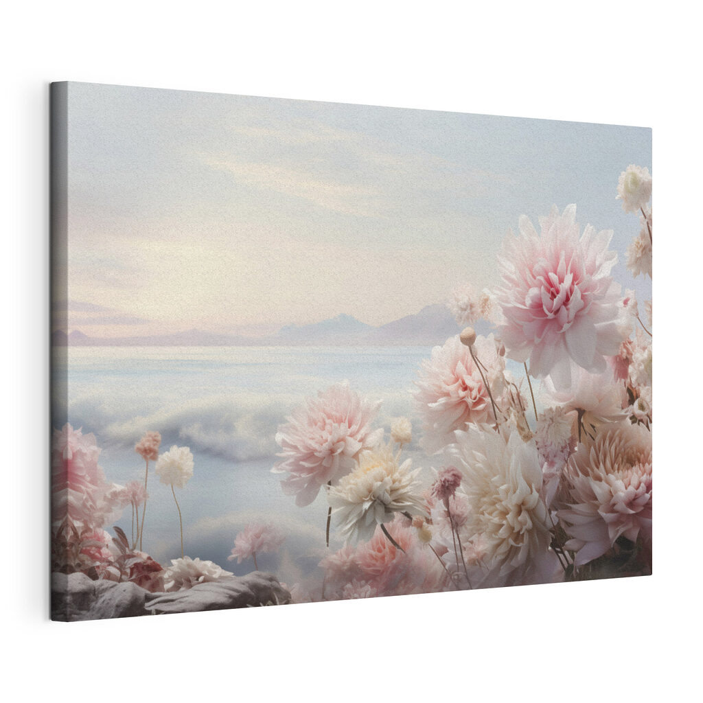 Group of flowers on a cliff Group of flowers on a cliff