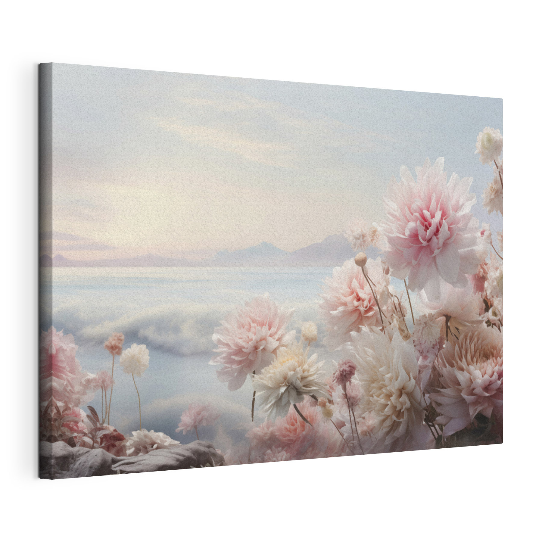 Group of flowers on a cliff Group of flowers on a cliff