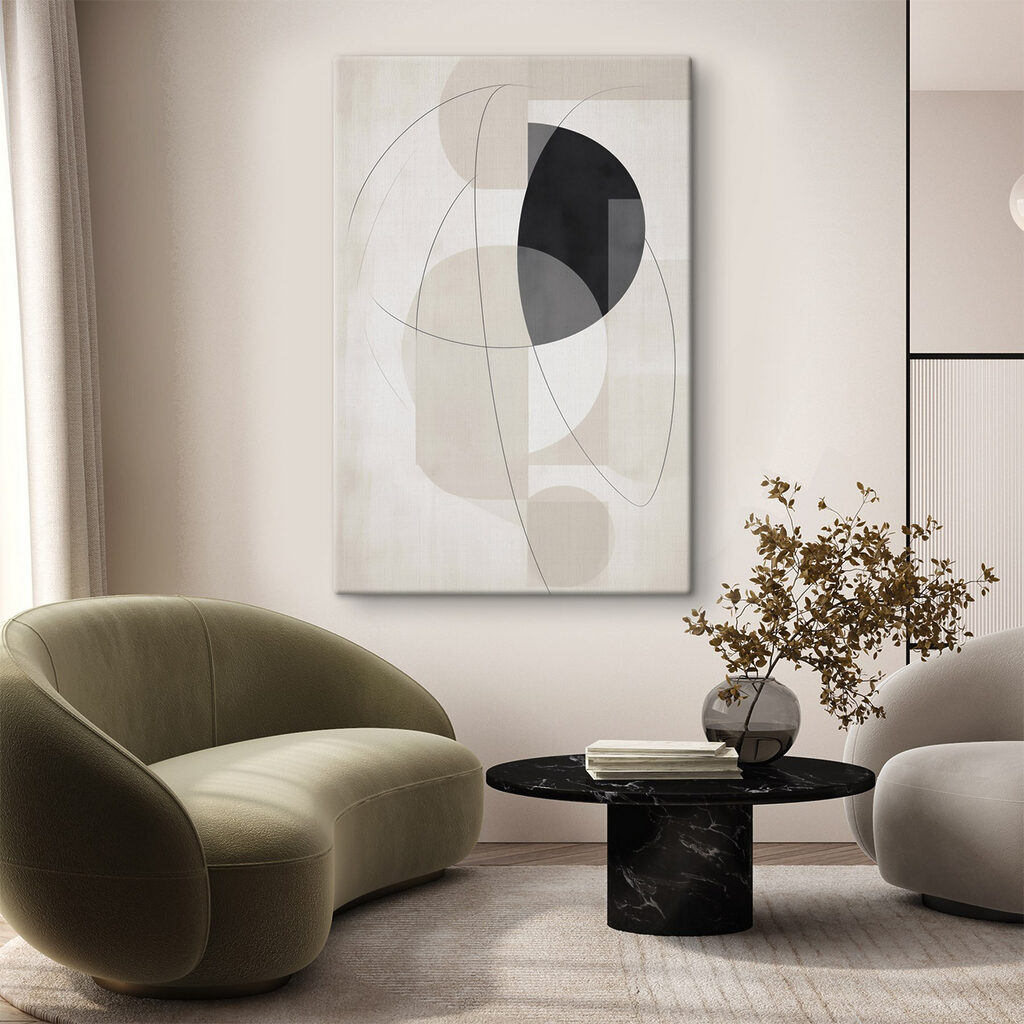 Black and white art piece