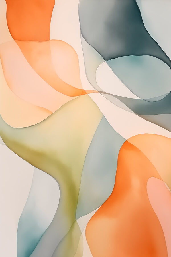 Flowing colors in gentle harmony Flowing colors in gentle harmony