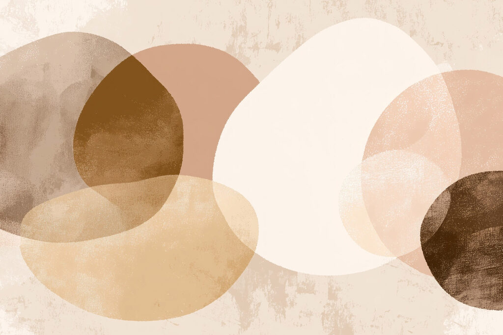 Group of brown and white circles Group of brown and white circles