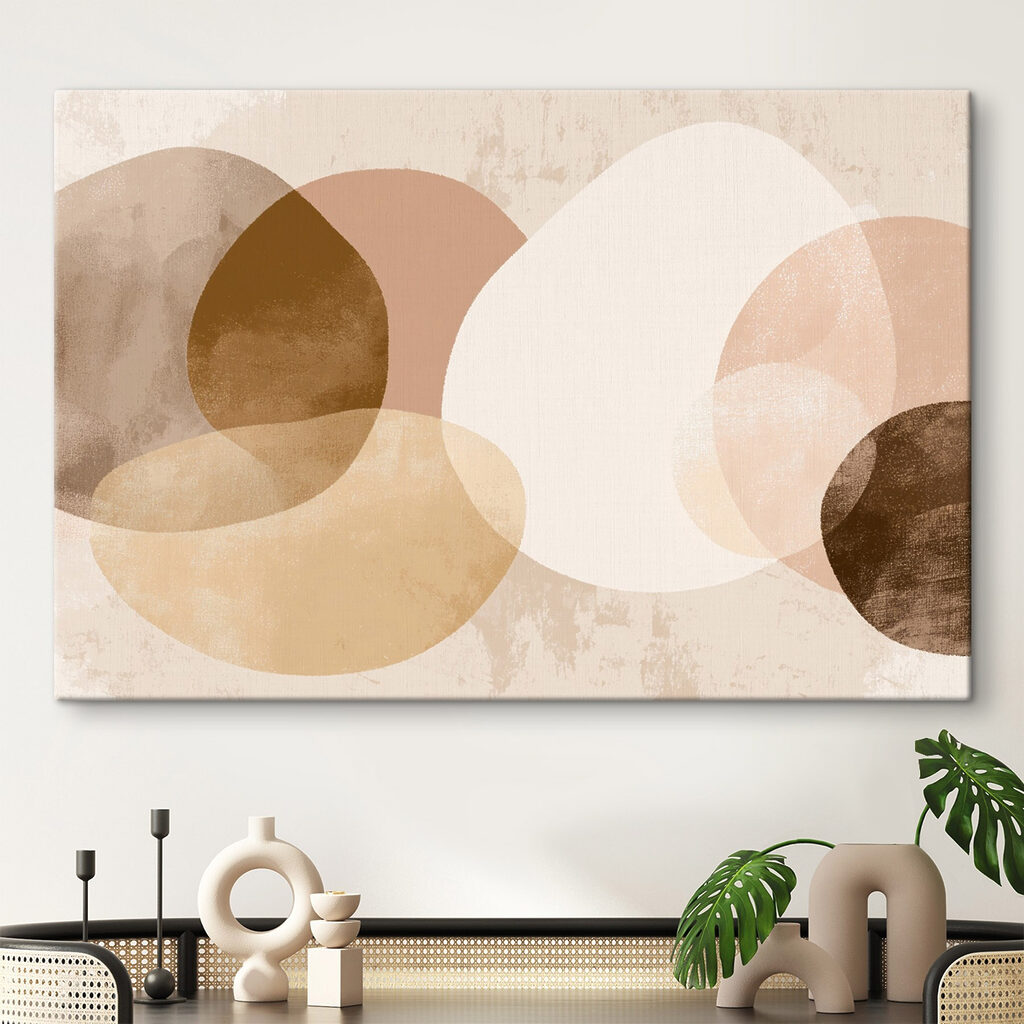 Group of brown and white circles Group of brown and white circles