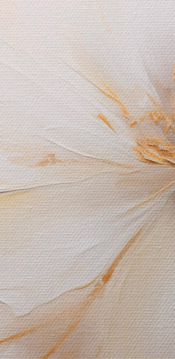 Painting of a white flower
