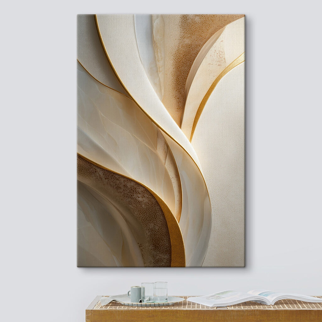 Flowing patterns of soft, muted tones