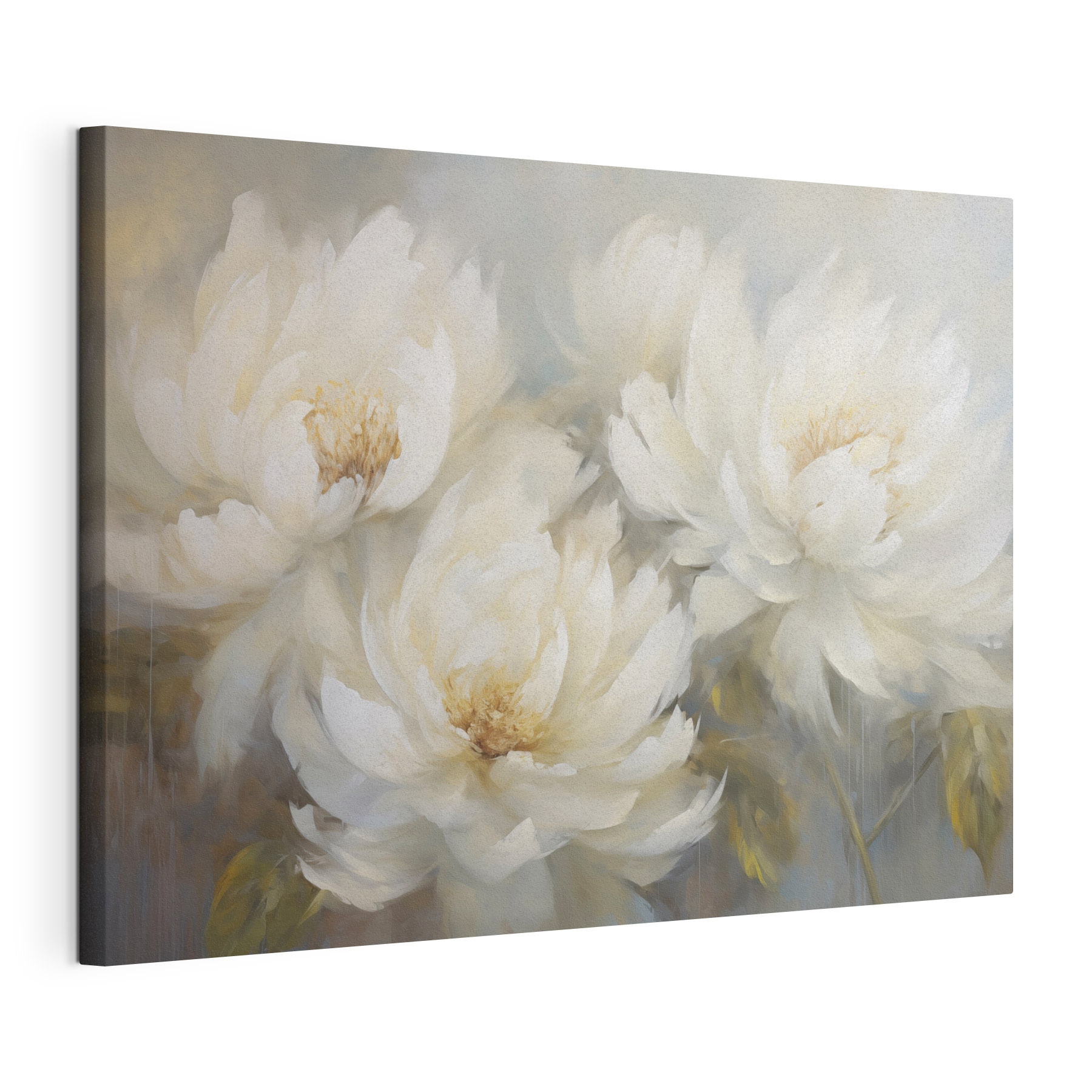 Painting of white flowers Painting of white flowers