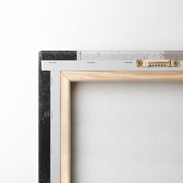Black and white painted wall
