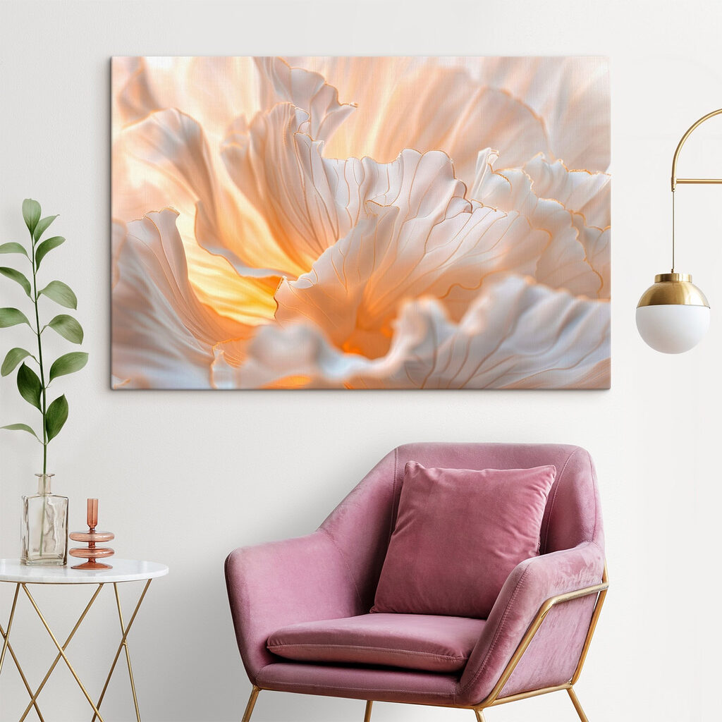 Delicate petals in soft colors
