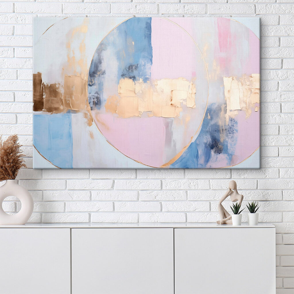 Soft hues and circular forms converge