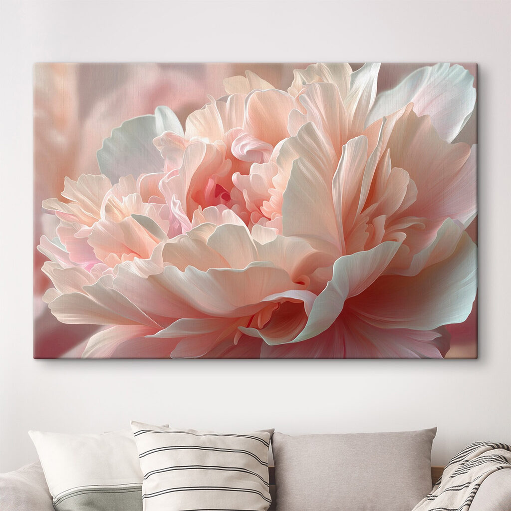 Soft petals in gentle pastel hues