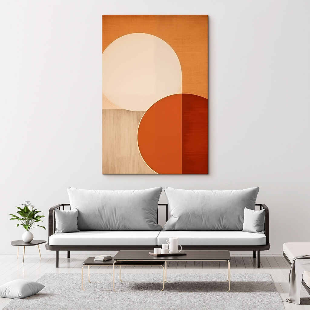 Soft curves and warm tones unite