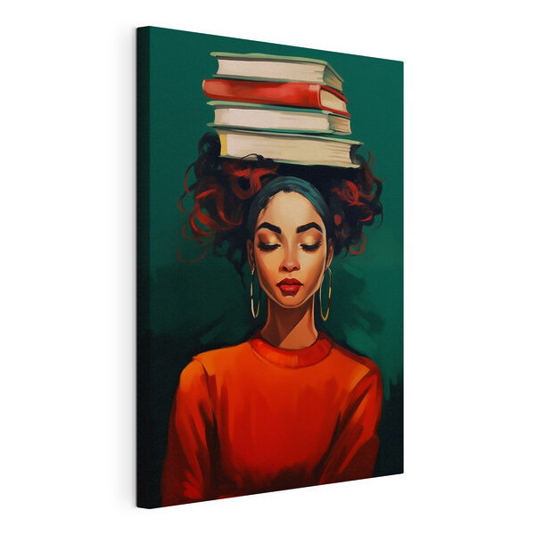 Картина Жінка з книгами на голові (Артикул: s45952) Картина Картина Жінка з книгами на голові (Артикул: s45952)