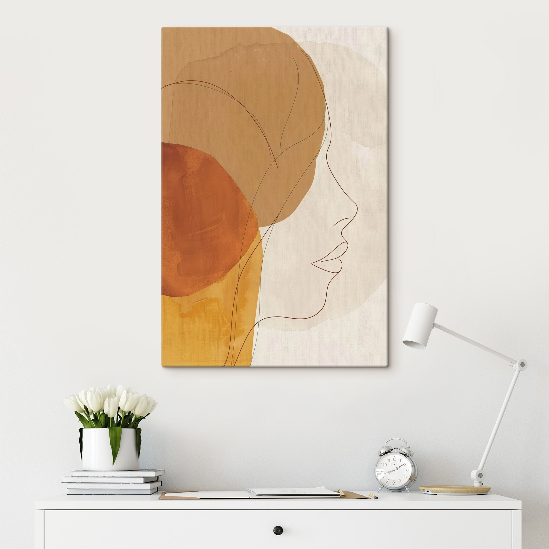 Drawing of a woman's face
