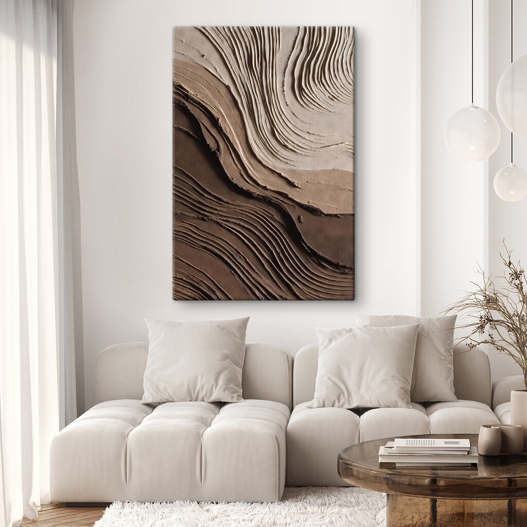 Soft, wavy texture in neutral hues
