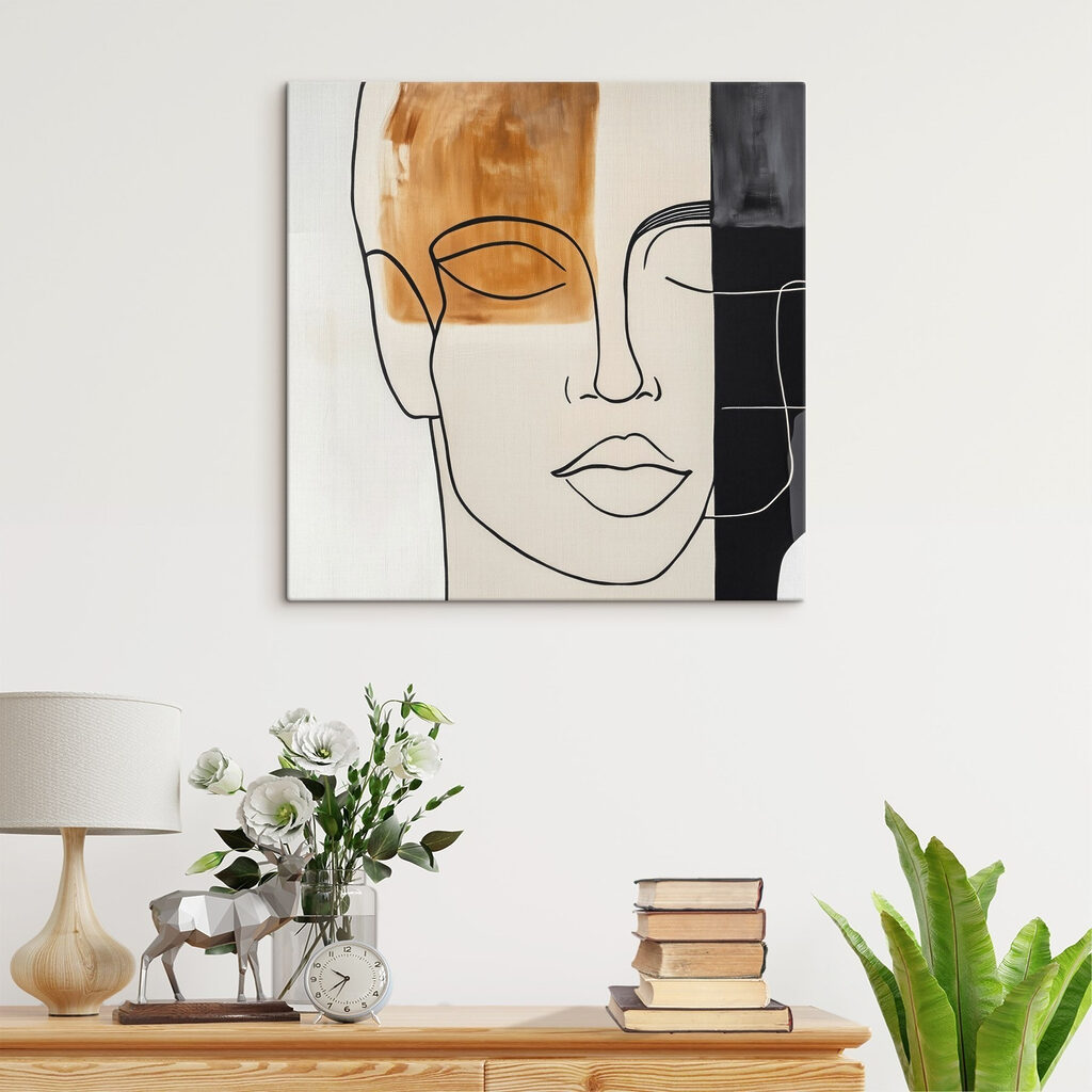 Painting of a man's face