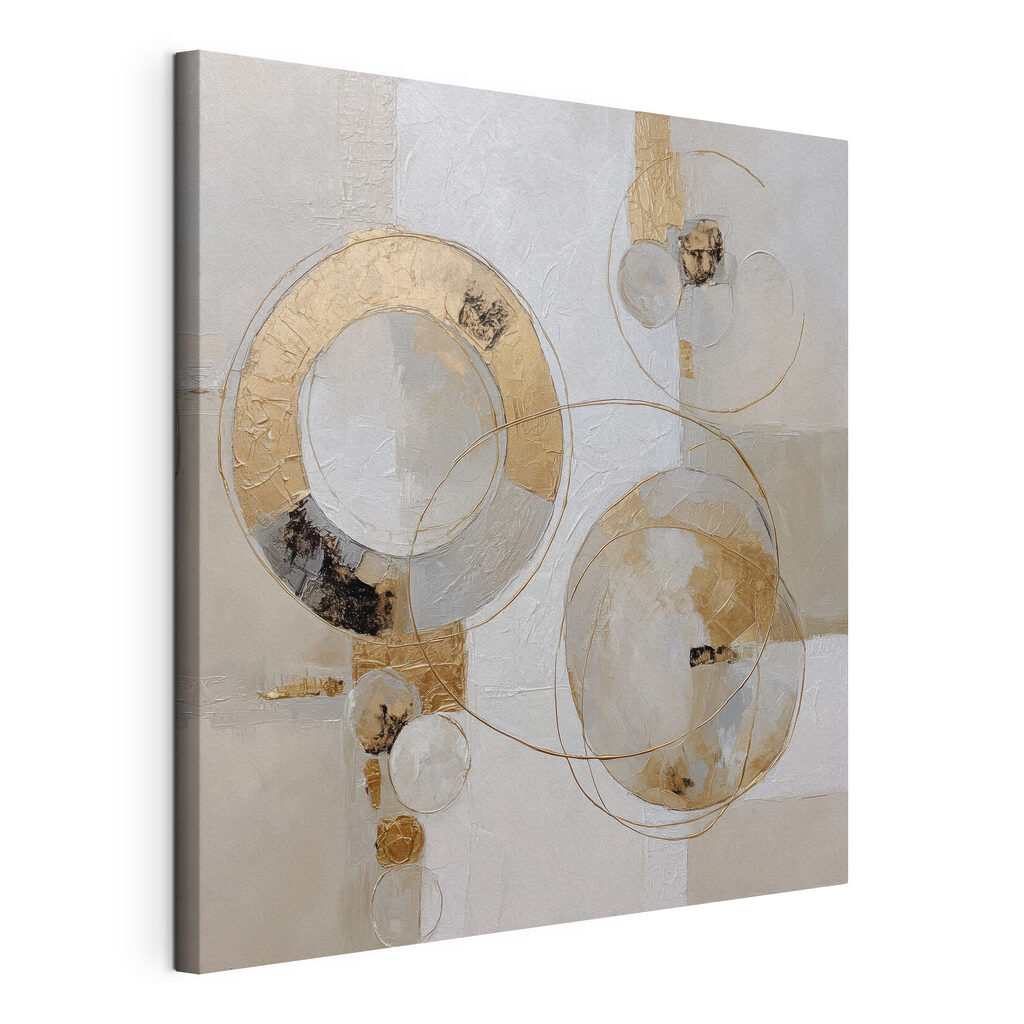 Painting of circles and lines