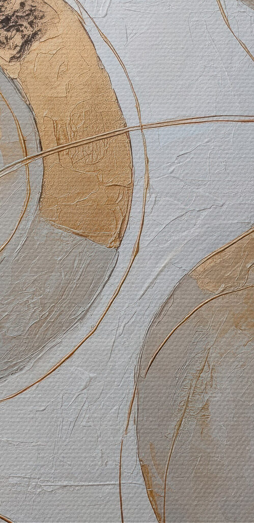 Painting of circles and lines