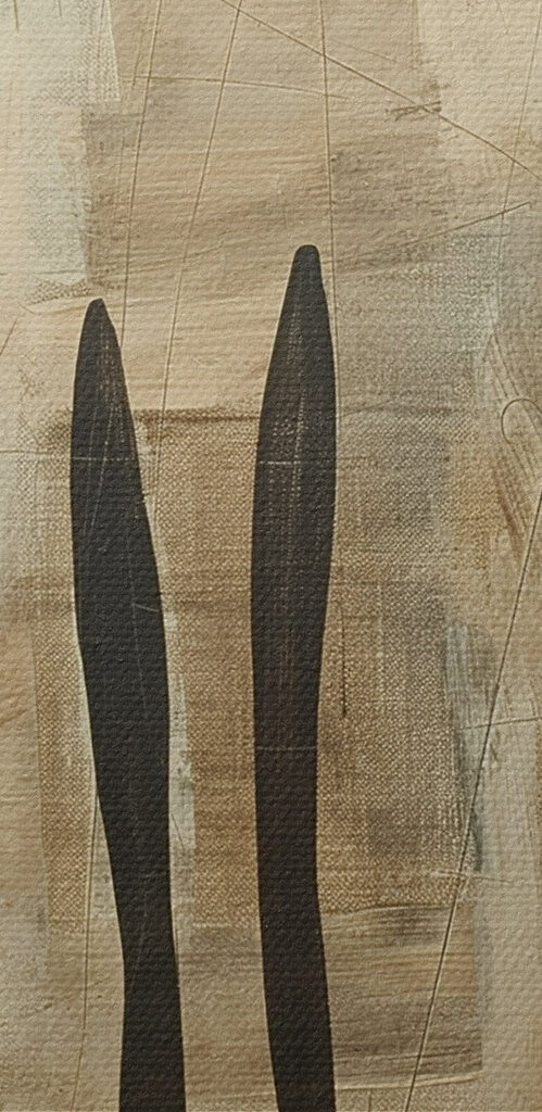 Painting of a couple of people