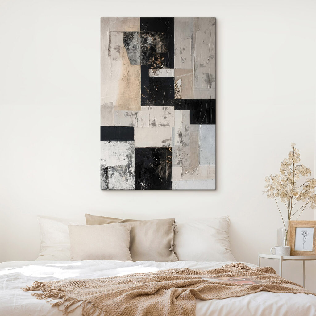 Black and white art piece
