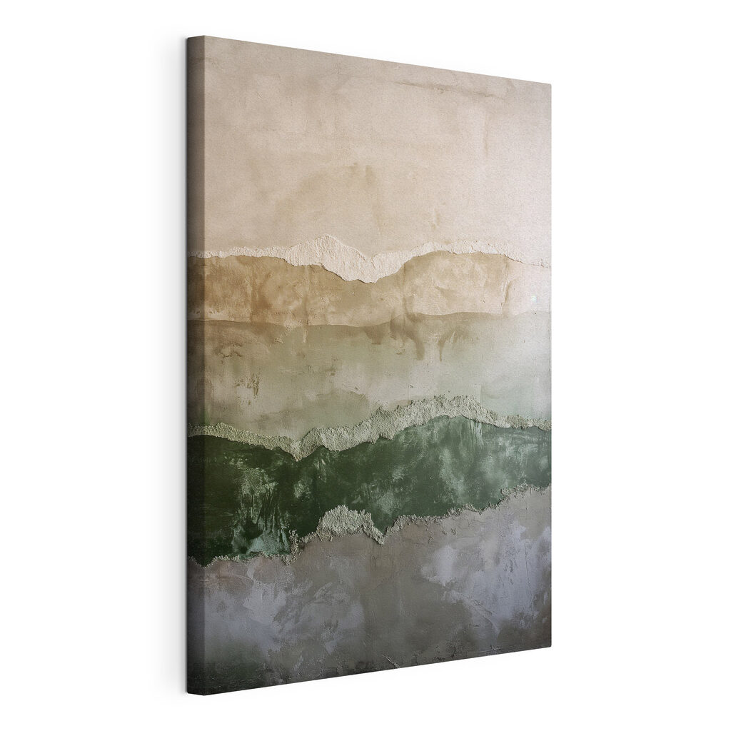 Wall with a few layers of cement